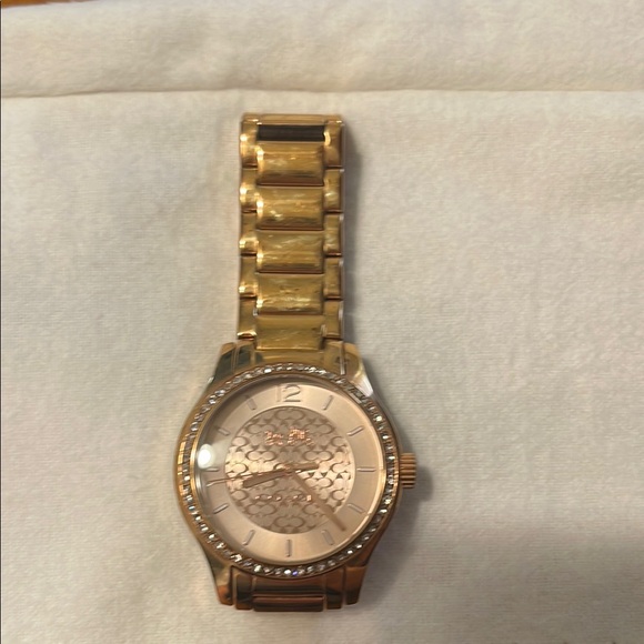 Rose Gold Coach Watch with Crystal Accents - Picture 1 of 1